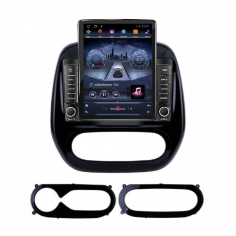 Navigatii Dedicate - Navigati dedicata Renault Captur 2013+, Tesla Style, 8GB RAM 128GB ROM, Octacore, Android 13, Display QLED 10.25", DSP, Carplay&Android Auto, SIM 4G, Ventilator Activ