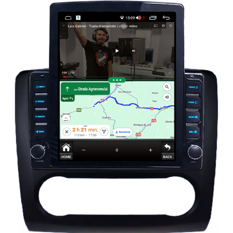 Navigati dedicata Ford Focus 2004-2011 Clima Automata, Tesla Style, 8GB RAM 128GB ROM, Octacore, Android 13, Display QLED 10.25", DSP, Carplay&Android Auto, SIM 4G, Ventilator Activ [1]