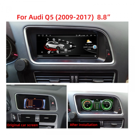 Navigatie dedicata AUDI Q5 A4, A5 2009-2017, CU MMI, Platforma Qualcom display integrat IPS de 1280*720 de 8.8", 8 GB RAM 64 ROM, Octacore 2.0ghz, Android 14, DSP, Carplay, Android Auto - [2]