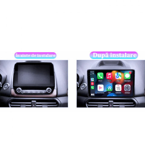 Navigatie compatibila cu Ecosport 2018-2023, 12GB RAM 256GB ROM, Android 13, Rezolutie 2K, Display QLED, 9", DSP, Carplay, Android Auto, Internet, Youtube, Waze, Wi Fi, USB [4]