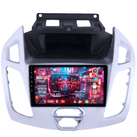 Transit Connect 2015 - Navigatie dedica Ford Transit Connect 2015, 8GB RAM 128GB ROM, Octacore, Platforma TS18, Android 13, Display QLED 9”, Suporta camera 360º, DSP, Carplay&Android Auto, SIM 4G, Ventilator Activ