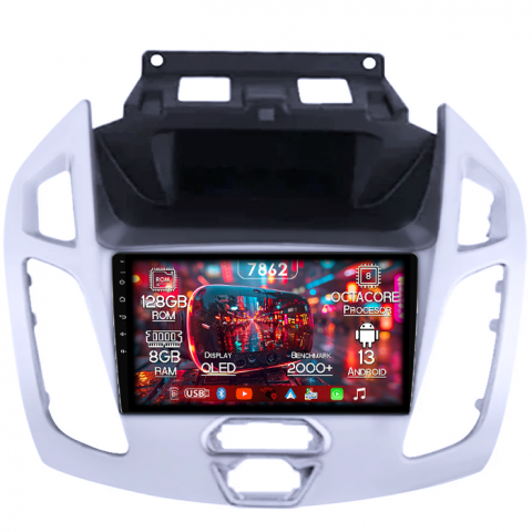 Ford - Navigatie dedica Ford Transit Connect 2015, 8GB RAM 128GB ROM, Octacore, Platforma 7862,Android 13, Display QLED 9”, Suporta camera 360º, DSP, Carplay&Android Auto, SIM 4G, Ventilator Activ