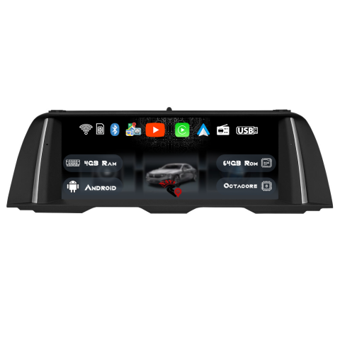 Seria 5 F10/F11 - Navigatie Dedicat BMW F10 2010-2012, CIC, 10.25', 4GB Ram, 64GB Rom, Android, Magazin Play, CarPlay, AndroidAuto, Youtube, Waze