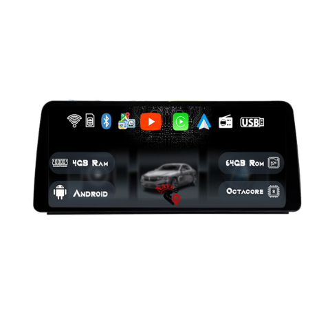 Seria 5 E60 - Navigatie Dedicat BMW E60 2003-2008, CCC, 12.3', 4GB Ram, 64GB Rom, Android, Magazin Play, CarPlay, AndroidAuto, Youtube, Waze