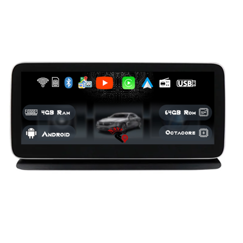 C-Class W205 - Navigatie Dedicat Mercedes-Benz W205 2014-2018, NTG 5.0, 10.25', 4GB Ram, 64GB Rom, Android, Magazin Play, CarPlay, AndroidAuto, Youtube, Waze