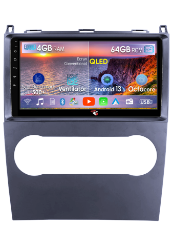 Mercedes-Benz - Navigatie dedicata A-Class W169 2004-2012 & B-Class, 4GB RAM 64GB ROM, Octacore, Android 13, Display QLED 9", DSP, Carplay&Android Auto, SIM 4G, Ventilator Activ