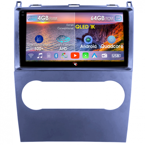 Mercedes-Benz - Navigatie dedicata A-Class W169 2004-2012 & B-Class, 4GB RAM 64GB ROM, Octacore, Android 14, Display QLED 1K 9", Carplay&Android Auto, SIM 4G, Ventilator Activ