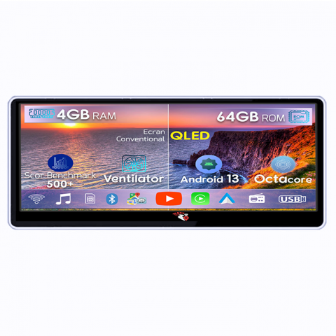 A4 B9 2016+ - Navigatie dedicata A4/A5 B9 2017+, 4GB RAM 64GB ROM, Octacore, Android 13, Display QLED 10.25", DSP, Carplay, Android Auto, SIM 4G