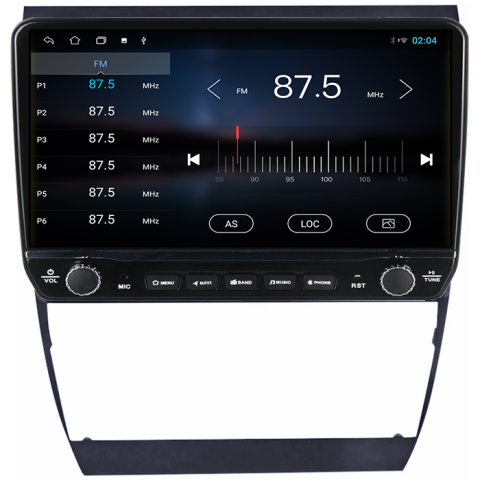 Navigatie dedicata A6 S6 1999-2004 Tesla cu butoane rotative model 2024, 4GB RAM 64GB ROM, Procesor Quadcore, Android 14, Display QLED 10", DSP, Carplay&Android Auto [2]