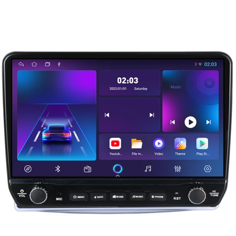 Navigatie dedicata Mito 2008-2018 Tesla cu butoane rotative model 2024, 4GB RAM 64GB ROM, Procesor Quadcore, Android 14, Display QLED 10", DSP, Carplay&Android Auto [2]