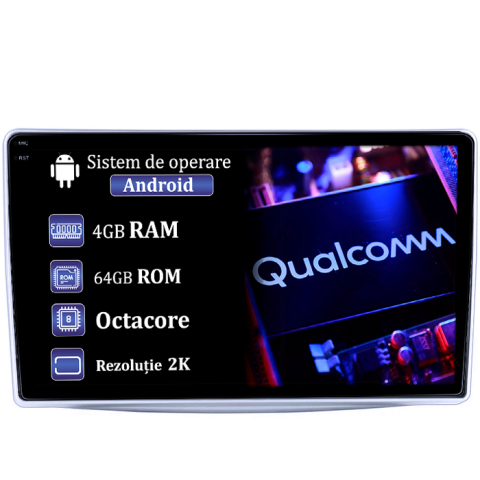 Alfa Romeo - Navigatie dedicata Alfa Romeo Mito 2008-2018, 4GB RAM 64GB ROM, Procesor Qualcomm Octacore, Android 14, Rezolutie 2K, Display QLED 9", DSP, Carplay&Android Auto, SIM 4G