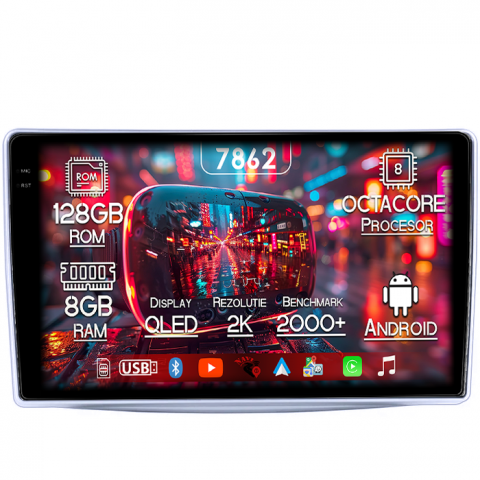 Alfa Romeo - Navigatie dedicata Alfa Romeo Mito 2008-2018, 8GB RAM 128GB ROM, Octacore, Platforma 7862, Android 14, Display QLED 9" 2K, Suporta camera 360", DSP, Carplay&Android Au