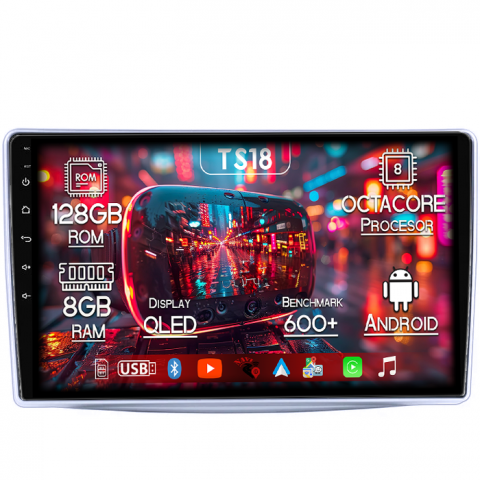 Alfa Romeo - Navigatie dedicata Alfa Romeo Mito 2008-2018, 8GB RAM 128GB ROM, Octacore, Platforma TS18, Android 14, Display QLED 9”, Suporta camera 360º, DSP, Carplay&Android Auto, SIM 4G, Ventilator Activ