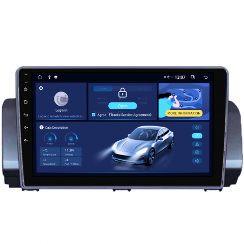 Dacia - (Resigilata) Navigatie dedicata Android Dacia Logan 3,Stepway dupa 2021, 2GB RAM 32GB ROM, Quad Core, Display 9" IPS Full HD, Carplay&Android Auto, Android 14, Suport camere AHD