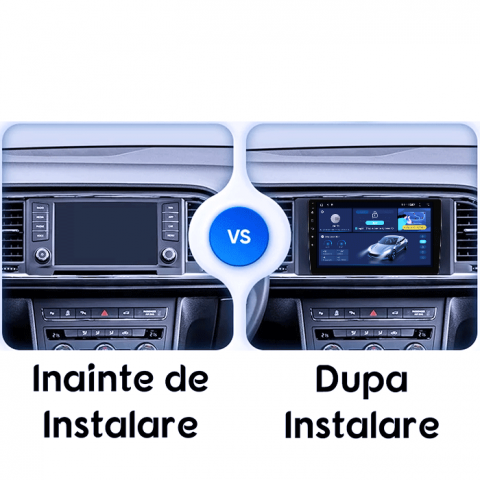 Navigatie dedicata Ateca 2016-2022, 4GB RAM 64GB ROM, Quad Core, Display 9" QLED 1K, Carplay&Android Auto, Android 14, Suport Camere AHD [1]
