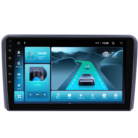 Navigatie dedicata Audi A3, 4GB RAM 64GB ROM, Octacore, Android 13, Display QLED 9", DSP, Carplay, Android Auto, Internet, Youtube, Waze, WIFI, Bluetooth [2]