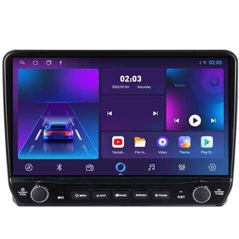 Navigatie dedicata Audi A3 Tesla cu butoane rotative model 2024, 4GB RAM 64GB ROM, Procesor Quadcore, Android 14, Display QLED 10", DSP, Carplay&Android Auto [4]