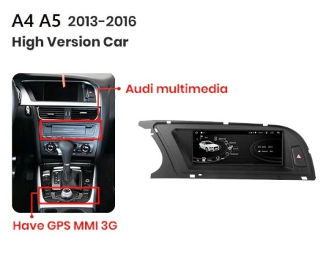 Navigatie dedicata Audi A4 2013-2016 MMI 3G, Android 13, Wireless Carplay si Android auto, 6GB RAM 128GB ROM, Octacore 2.0ghz, Display IPS 1280*720, 8.8 inch, Microfon Extern [1]
