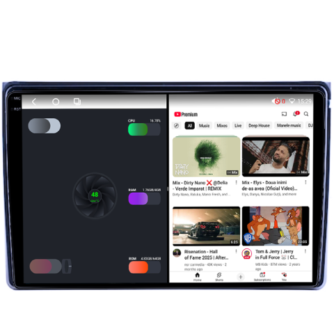 Navigatie dedicata Audi A4, B6, B7, Seat Exeo 2001-2008, 4GB RAM 64GB ROM, Procesor Qualcomm Octacore, Android 14, Rezolutie 2K, Display QLED 9", DSP, Carplay&Android Auto, SIM 4G [2]