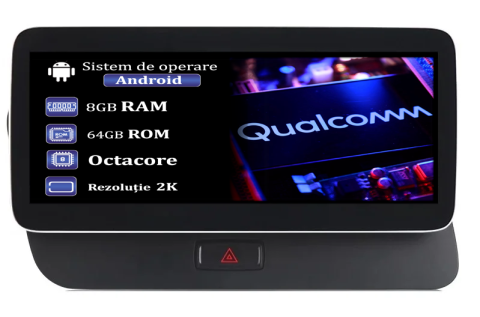 Navigatii Dedicate - Navigatie dedicata AUDI Q5 2009-2018, MMI 3G, Platforma Qualcomm, Display 2K, 10.25", 8 GB RAM 64 ROM, Octacore 2.0ghz, Android 14
