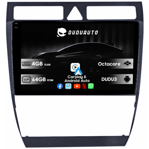 Navigatii Dedicate - Navigatie Dedicata Audi A6 1997-2005 DUDU3, 4GB RAM 64GB ROM, Octacore, Platforma 8581, Android, Display QLED 9", DSP, Carplay&AndroidAuto