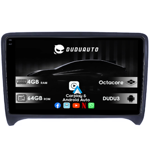 Navigatii Dedicate - Navigatie Dedicata Audi TT 2006-2015 DUDU3, 4GB RAM 64GB ROM, Octacore, Platforma 8581, Android, Display QLED 9", DSP, Carplay&AndroidAuto