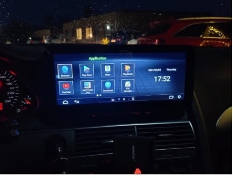 Navigatie dedicata Audi A6 2005-2009, 8GB RAM 128GB ROM, Octacore qualcomm ,Android 13, QLED, 10.25", Suporta camera 360º, DSP, Carplay, Android Auto,modul fibra [2]