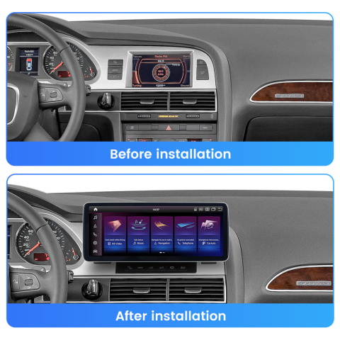 Navigatie dedicata Audi A6 2005-2009 MMI 3G,  8GB RAM 256GB ROM, Procesor Qualcomm Octacore, Android 14, Rezolutie 2K, Display QLED 10.25", DSP, Carplay&Android Auto, SIM 4G [3]