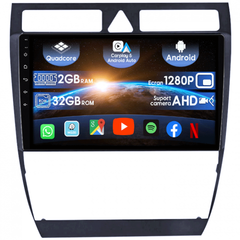 Audi - (Resigilata) Navigatie dedicata Audi A6, C5 1997-2004, 2 GB RAM 32 GB ROM, Android 13, Display 9 inch, Internet ,Aplicatii , Waze , Wi Fi , Usb , Bluetooth , Mirrorlink