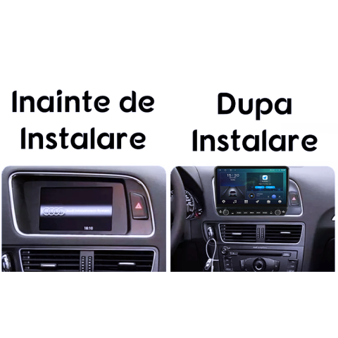 Navigatie dedicata Audi Q5 2008-2015, Tesla cu butoane rotative model 2024, 4GB RAM 64GB ROM, Procesor Quadcore, Android 14, Display QLED 10", DSP, Carplay&Android Auto [6]