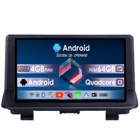 Audi - Navigatie dedicata Audi Q3 2011-2018, 4GB RAM 64GB ROM, Quad Core, Display 9" QLED 1K, Carplay, Android 14, Bluetooth, Magazin Play, Suport Camere AHD