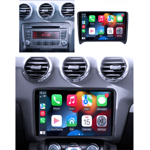 Navigatie dedicata Audi TT 2006-2015, 4GB RAM 64GB ROM, Procesor Qualcomm Octacore, Android 14, Rezolutie 2K, Display QLED 9", DSP, Carplay&Android Auto, SIM 4G [6]