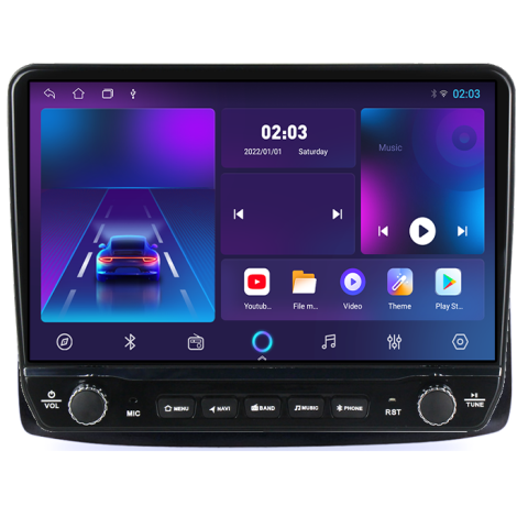 Navigatie dedicata Aveo 2006-2012 si Nexia 2020-2022 Tesla cu butoane rotative model 2024, 4GB RAM 64GB ROM, Procesor Quadcore, Android 14, Display QLED 10", DSP, Carplay&Android Auto [6]
