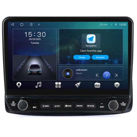 Navigatie dedicata Aveo 2006-2012 si Nexia 2020-2022 Tesla cu butoane rotative model 2024, 4GB RAM 64GB ROM, Procesor Quadcore, Android 14, Display QLED 10", DSP, Carplay&Android Auto [7]