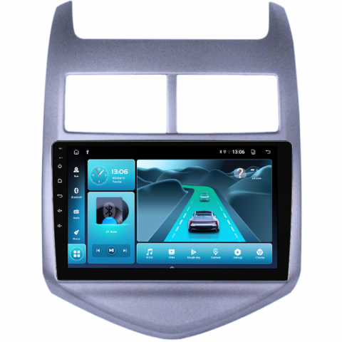 Navigatie dedicata Aveo 2010-2015, 8GB RAM 128GB ROM, Octacore, Platforma TS18, Android 13, Display QLED 9”, Suporta camera 360º, DSP, Carplay&Android Auto, SIM 4G, Ventilator Activ [1]