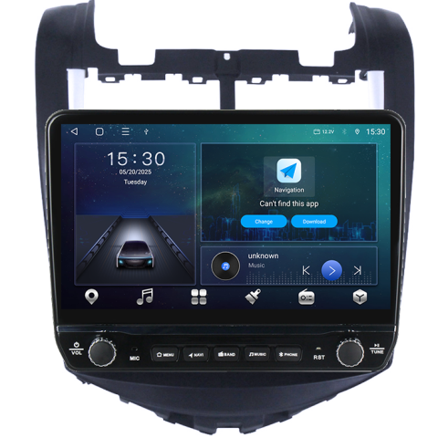 Navigatie dedicata AVEO 2014-2017 Tesla cu butoane rotative model 2024, 4GB RAM 64GB ROM, Procesor Quadcore, Android 14, Display QLED 10", DSP, Carplay&Android Auto [7]