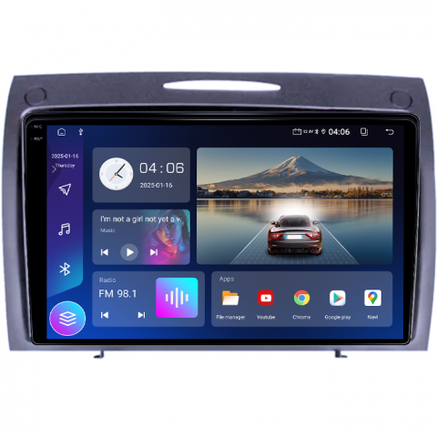 Navigatie dedicata BENZ SLK 2006-2010, 4GB RAM 64GB ROM, Quad Core, Display 9" QLED 1K, Carplay, Android 14, Bluetooth, Magazin Play, Suport Camere AHD [1]