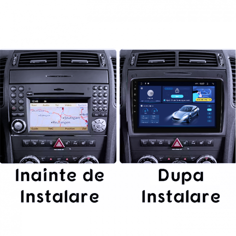 Navigatie dedicata BENZ SLK 2006-2010, 4GB RAM 64GB ROM, Quad Core, Display 9" QLED 1K, Carplay, Android 14, Bluetooth, Magazin Play, Suport Camere AHD [5]