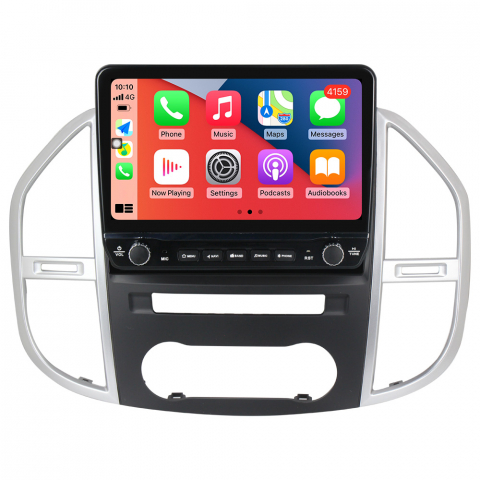 Mercedes-Benz - Navigatie dedicata Benz Vito 3 2014-2020 cu butoane rotative model 2024, 8 GB RAM 128 ROM, 8 core, Android 13, Display QLED, 10", DSP, Carplay, Android Auto, Internet, Youtube , Waze , WI-FI