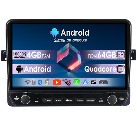 Rover - Navigatie dedicata BMW E46 Tesla cu butoane rotative model 2024, 4GB RAM 64GB ROM, Procesor Quadcore, Android 14, Display QLED 10", DSP, Carplay&Android AutoTesla cu butoane rotative model 2024, 4GB R