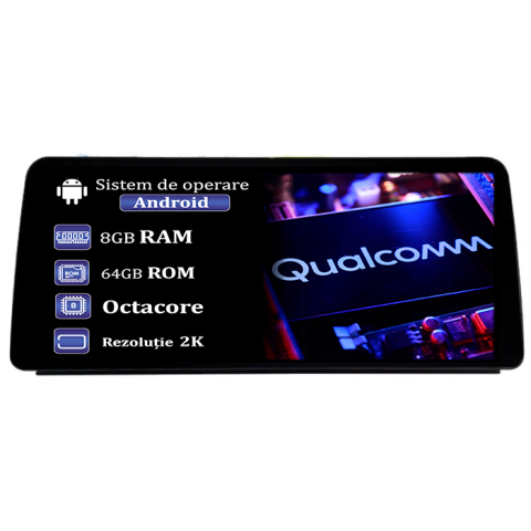 BMW - Navigatie dedicata BMW E60/90 CCC,  8GB RAM 64GB ROM, Procesor Qualcomm Octacore, Android 14, Rezolutie 2K, Display QLED 12.3", DSP, Carplay&Android Auto, SIM 4G