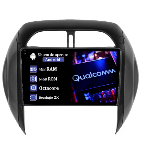RAV4 2001-2006 - Navigatie dedicata Toyota RAV4 2001-2005, 4GB RAM 64GB ROM, Procesor Qualcomm Octacore, Android 14, Rezolutie 2K, Display QLED 9", DSP, Carplay&Android Auto, SIM 4G