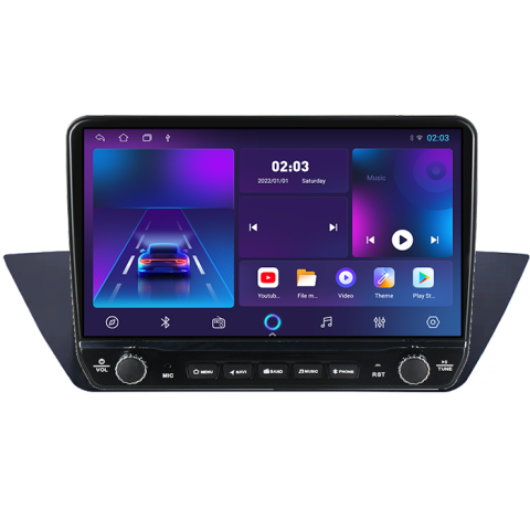 Navigatie dedicata BMW E90 Tesla cu butoane rotative model 2024, 4GB RAM 64GB ROM, Procesor Quadcore, Android 14, Display QLED 10", DSP, Carplay&Android Auto [2]