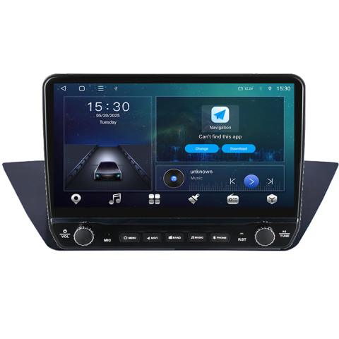 Navigatie dedicata BMW E90 Tesla cu butoane rotative model 2024, 4GB RAM 64GB ROM, Procesor Quadcore, Android 14, Display QLED 10", DSP, Carplay&Android Auto [1]