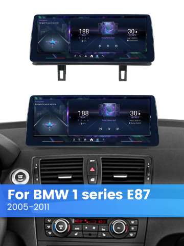Navigatie dedicata BMW Seria 1 E81 E82 E87 E88 EVO, fara navigatie de fabrica 8GB RAM 256GB ROM, Procesor Qualcomm Octacore, Android 14, Rezolutie 2K, Display QLED 12.3", DSP, Carplay&Android Auto, SI [2]