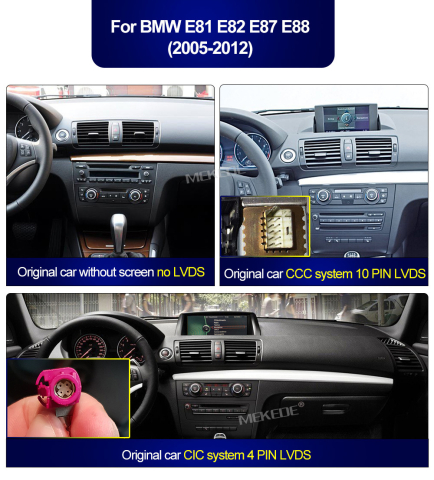 Navigatie dedicata BMW Seria 1 E81 E82 E87 E88 EVO, fara navigatie de fabrica 8GB RAM 256GB ROM, Procesor Qualcomm Octacore, Android 14, Rezolutie 2K, Display QLED 12.3", DSP, Carplay&Android Auto, SI [3]