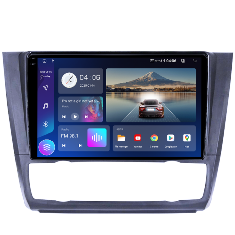 Navigatie dedicata BMW Seria 1 E81/E87 2007-2013, 4GB RAM 64GB ROM, Procesor Qualcomm Octacore, Android 14, Rezolutie 2K, Display QLED 9", DSP, Carplay&Android Auto, SIM 4G [3]