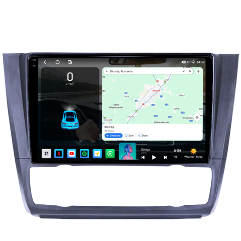 Navigatie dedicata BMW Seria 1 E81/E87 2007-2013, 4GB RAM 64GB ROM, Procesor Qualcomm Octacore, Android 14, Rezolutie 2K, Display QLED 9", DSP, Carplay&Android Auto, SIM 4G [1]