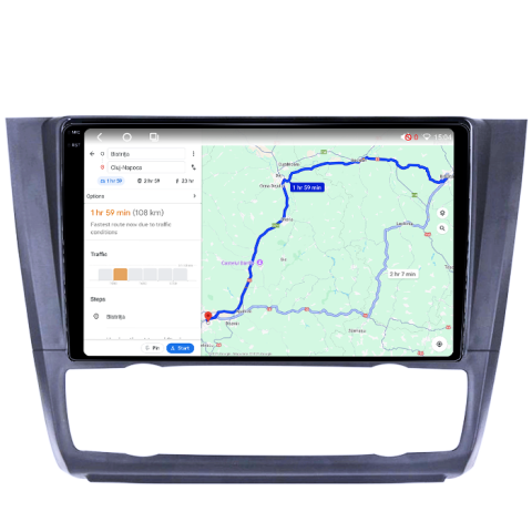 Navigatie dedicata BMW Seria 1 E81/E87 2007-2013, 4GB RAM 64GB ROM, Procesor Qualcomm Octacore, Android 14, Rezolutie 2K, Display QLED 9", DSP, Carplay&Android Auto, SIM 4G [5]