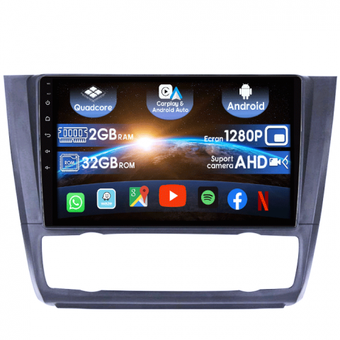 BMW - (Resigilata) Navigatie dedicata BMW Seria 1 E81/E87 2007-2013, Android 13, Wireless Carplay si Android auto 2 GB RAM 32 ROM, Display IPS, 9inch, Microfon Extern